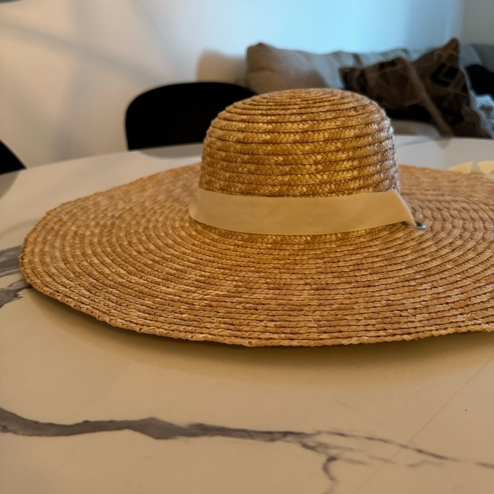 Poppy & Peonies Straw Sun Hat - Picture 5 of 8